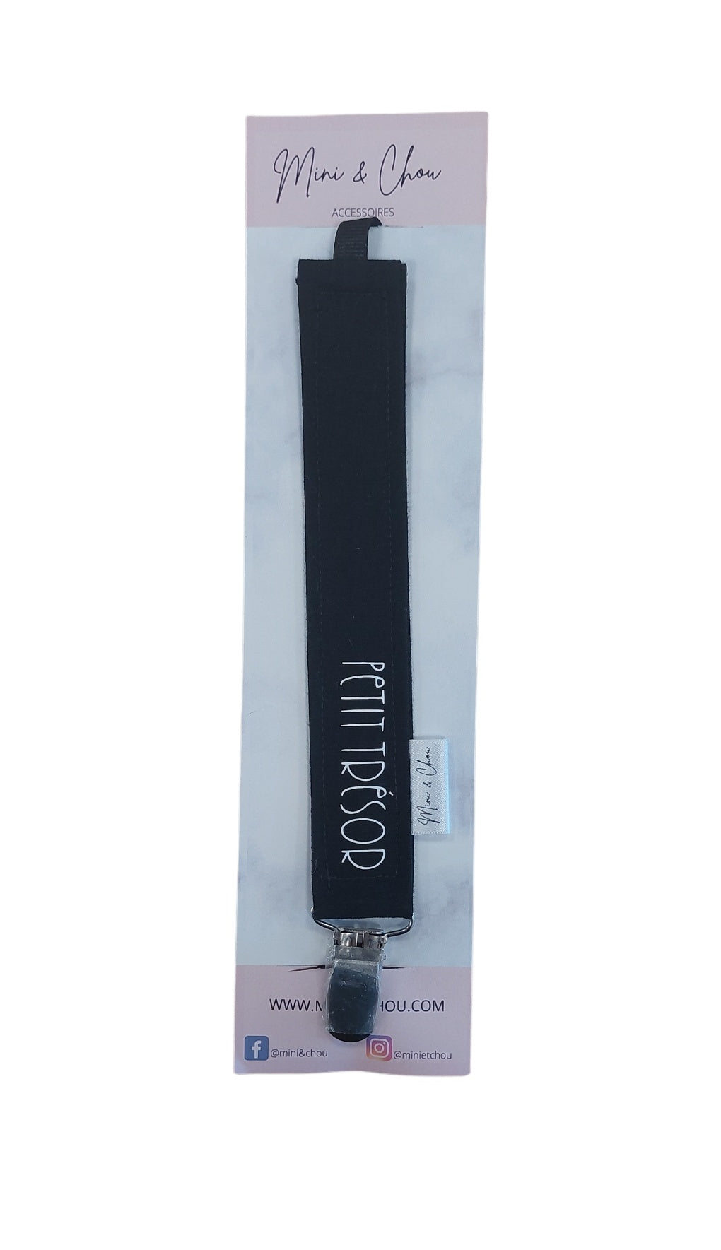 *NEUF* MINI & CHOU - ATTACHE-SUCE TEXTILE