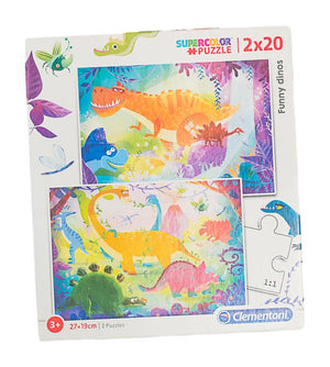 CLEMENTONI - FUNNY DINOS 2x20