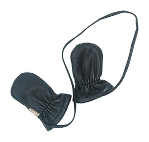 BILODEAU - TAILLE UNIQUE BÉBÉ (CUIR NOIR ET CASTOR RASÉ)