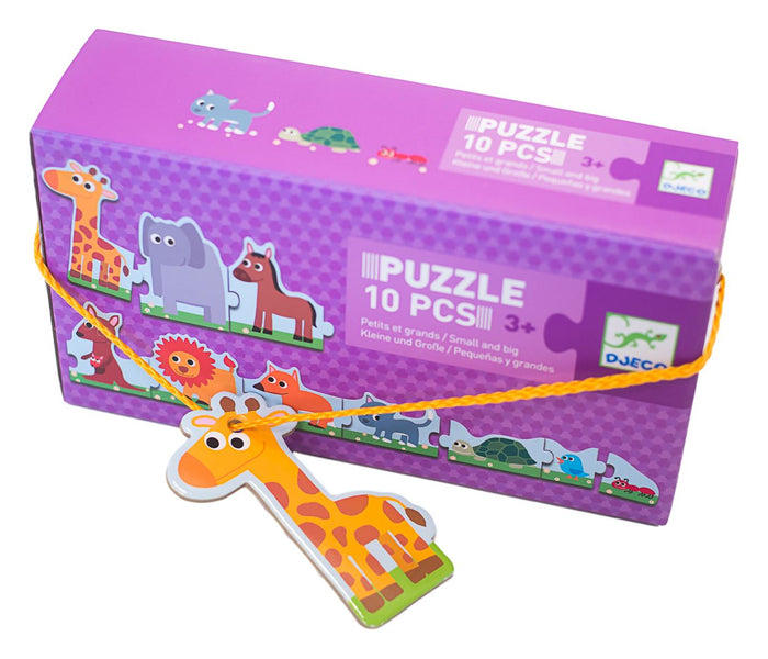 DJECO - PUZZLE PETITS ET GRANDS 10 PIÈCES