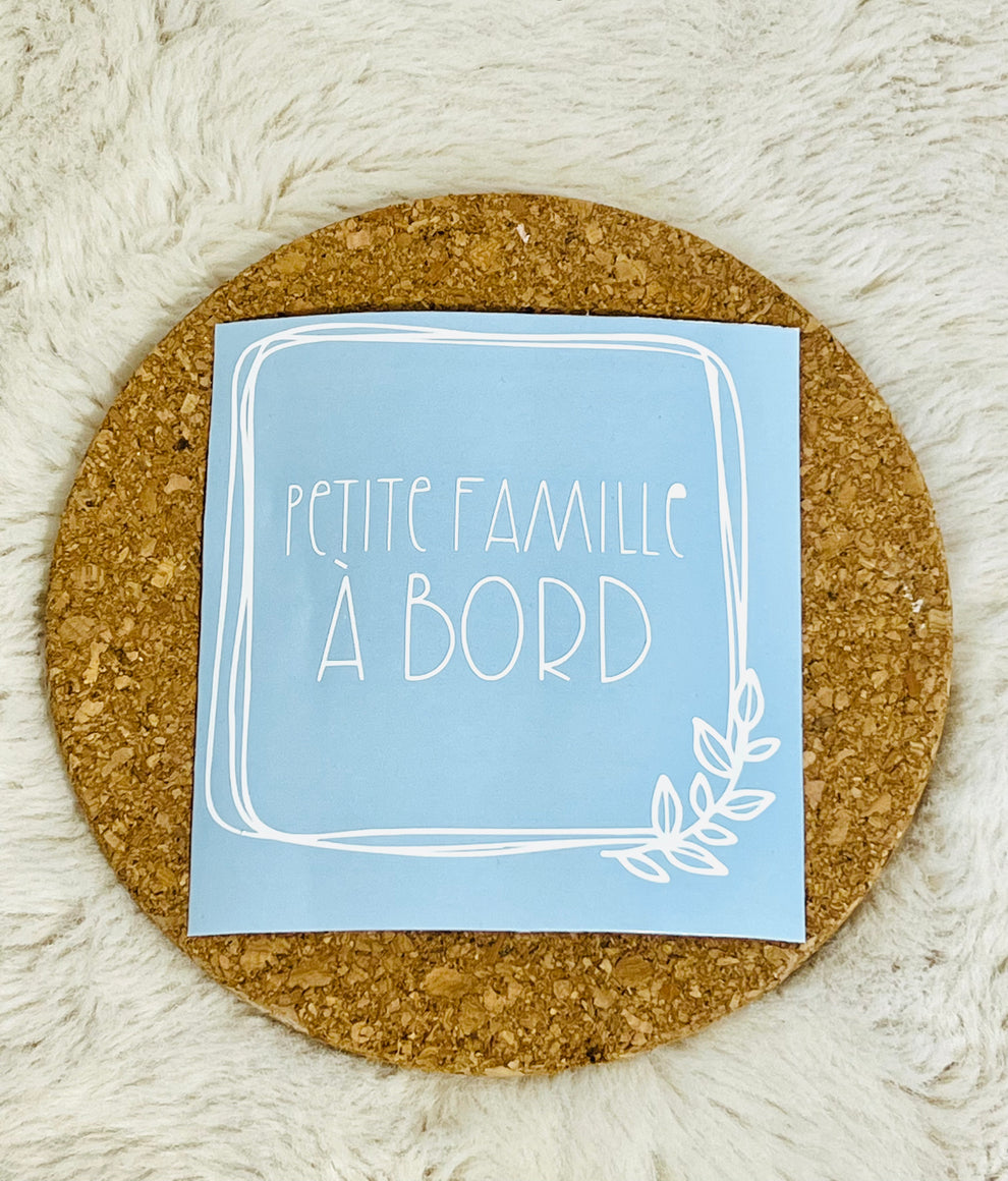 MINI & CHOU - AUTOCOLLANT POUR LA VOITURE (3 modèles disponibles)