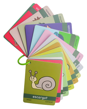 TIPOU BÉBÉ - CARTE D'APPRENTISSAGE 3 LANGUES (SÉRIE VERTE)