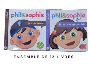 *NEUF* PHIL & SOPHIE (12 LIVRES)