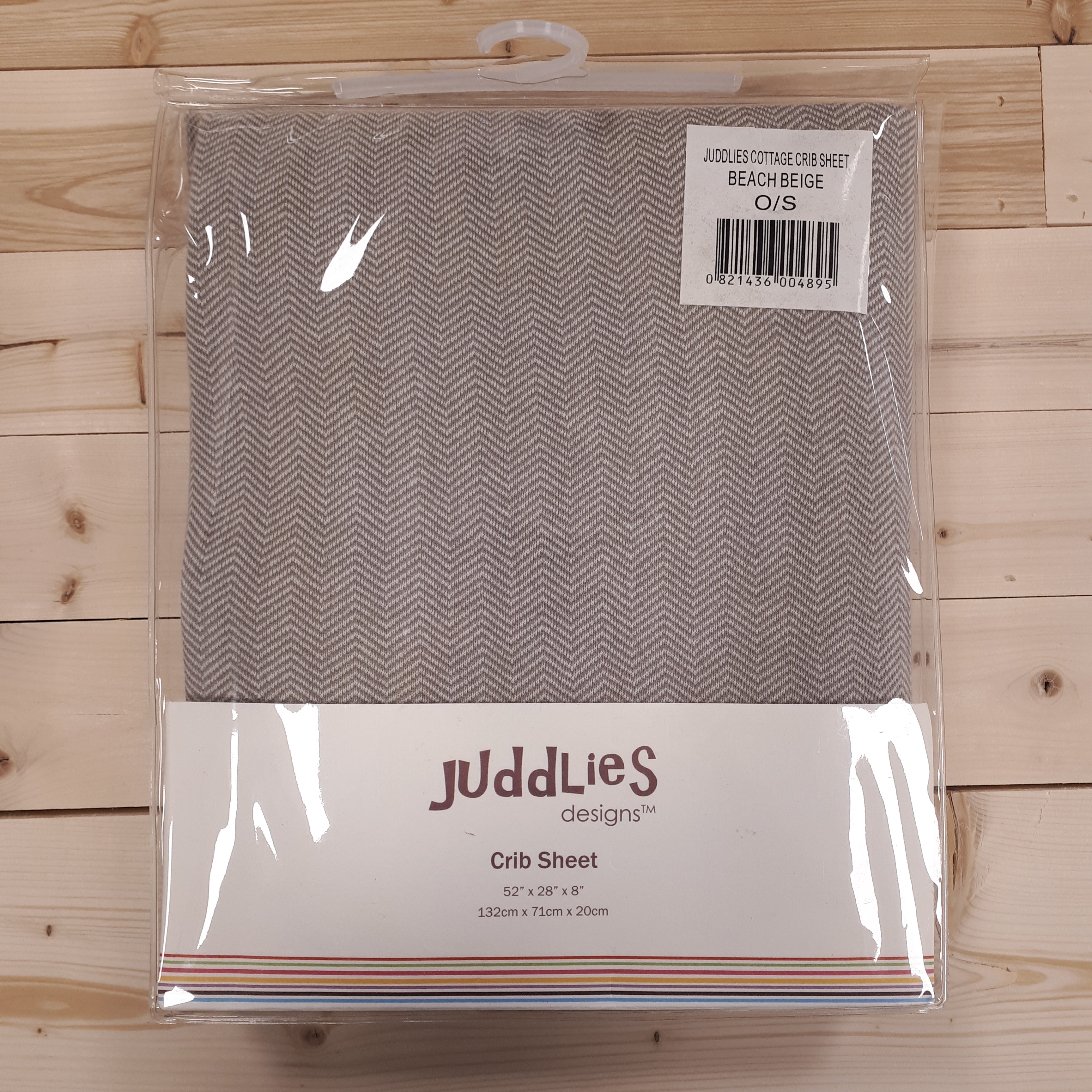 JUDDLIES - DRAP CONTOUR BASSINETTE 100% COTON - BEIGE PLAGE