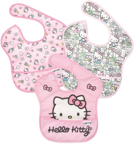 BUMKINS - BAVETTES HELLO KITTY (LOT DE 3)