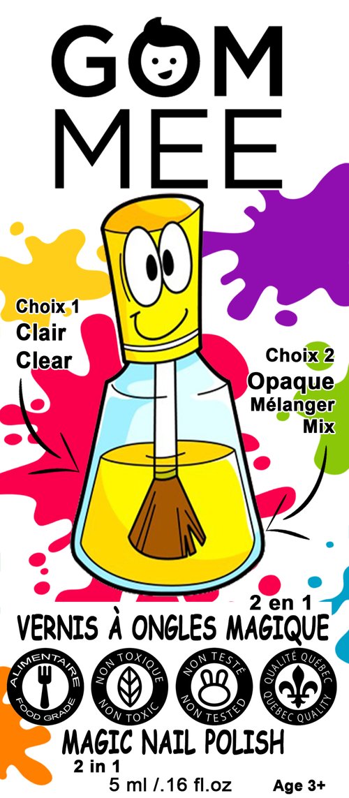 GOMMEE - VERNIS À ONGLES MAGIQUE NON TOXIQUE