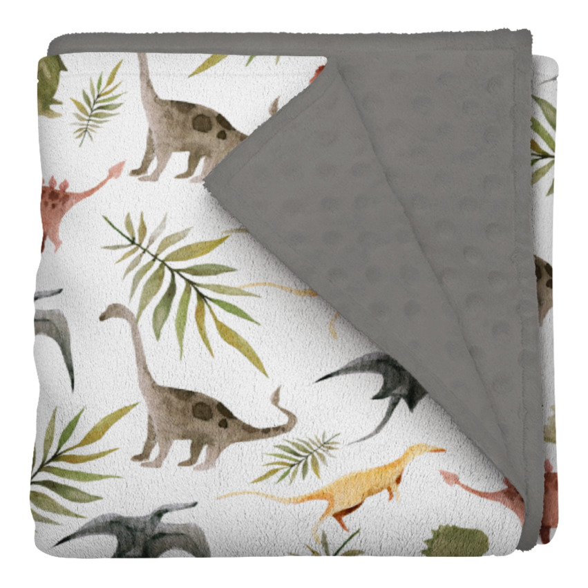 LES BAMBINS - COUVERTURE DE MINKY 42"X60" (grandeur bassinette)