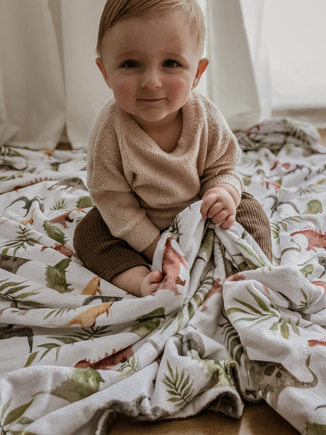 LES BAMBINS - COUVERTURE DE MINKY 42"X60" (grandeur bassinette)