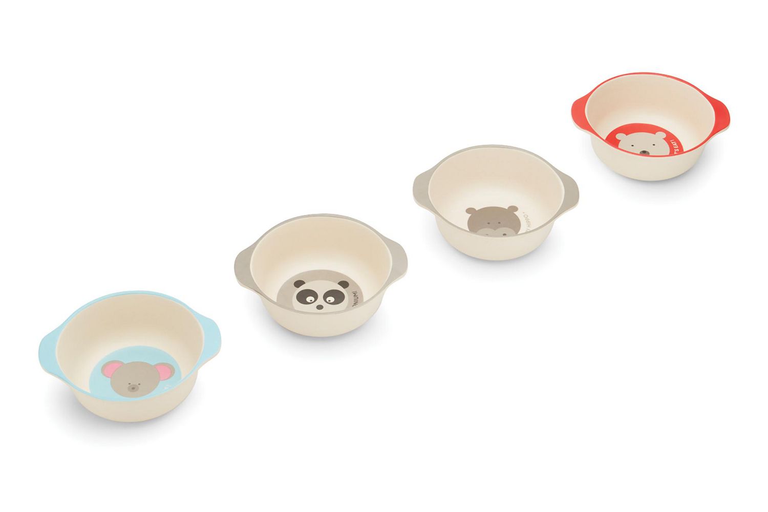 RED ROVER - ENSEMBLE DE 4 BOLS À COLLATION EN FIBRES DE BAMBOU