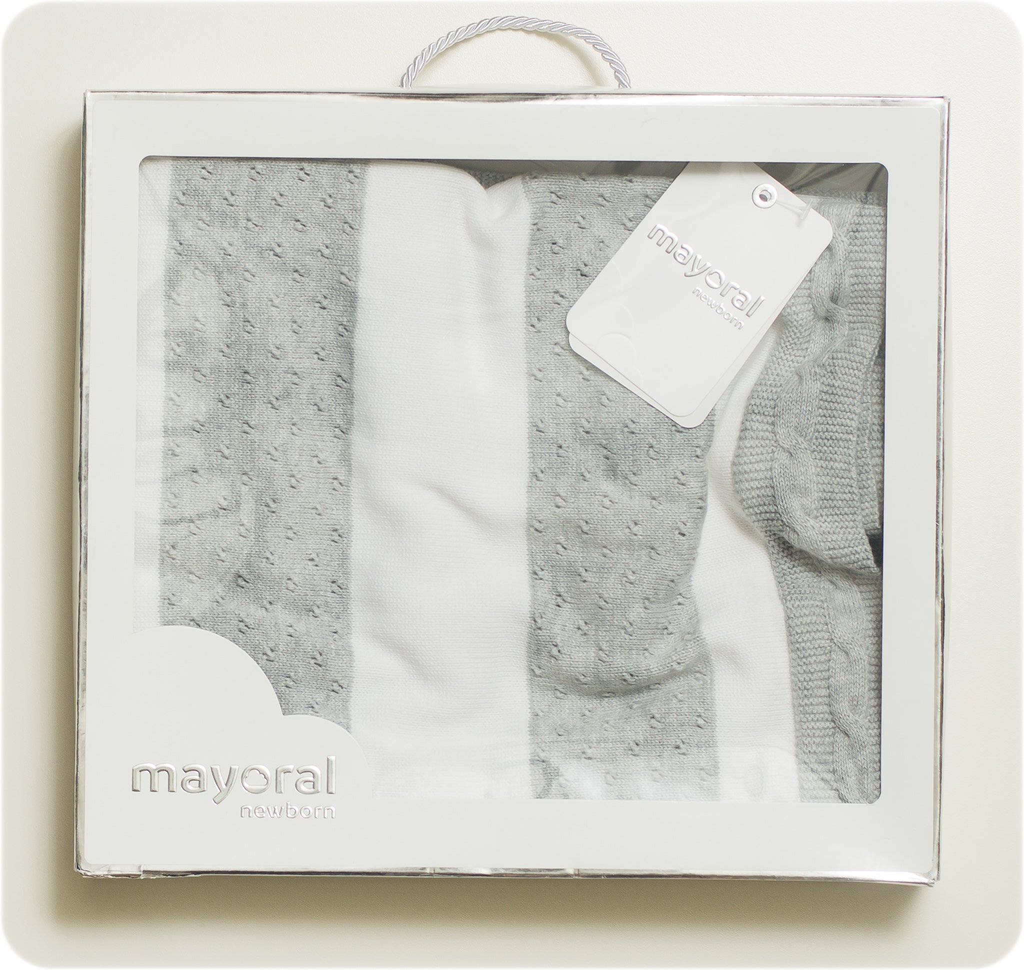 *NEUF* MAYORAL - COUVERTURE DE MAILLE 100% COTON