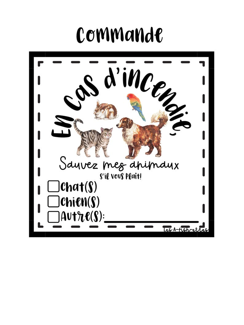 AUTOCOLLANT VINYLE 《AU FEU》