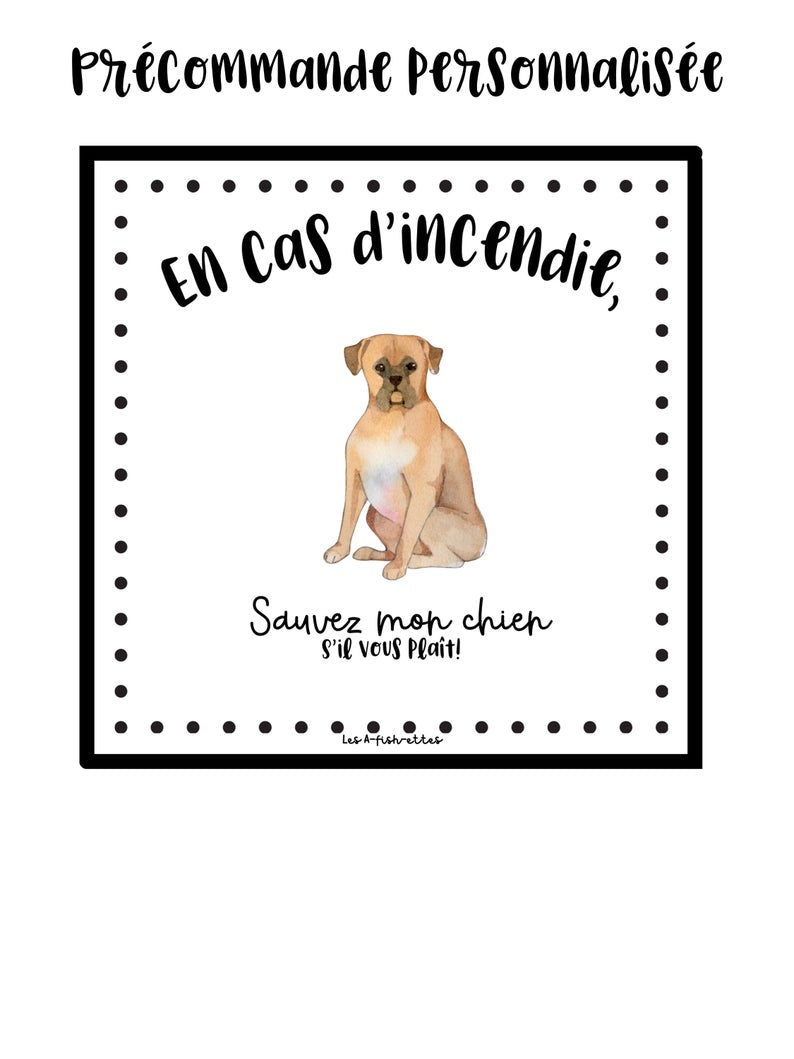 AUTOCOLLANT VINYLE 《AU FEU》