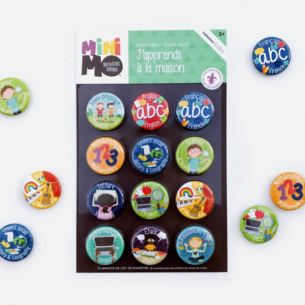MINIMO - AIMANTS J'APPRENDS À LA MAISON
