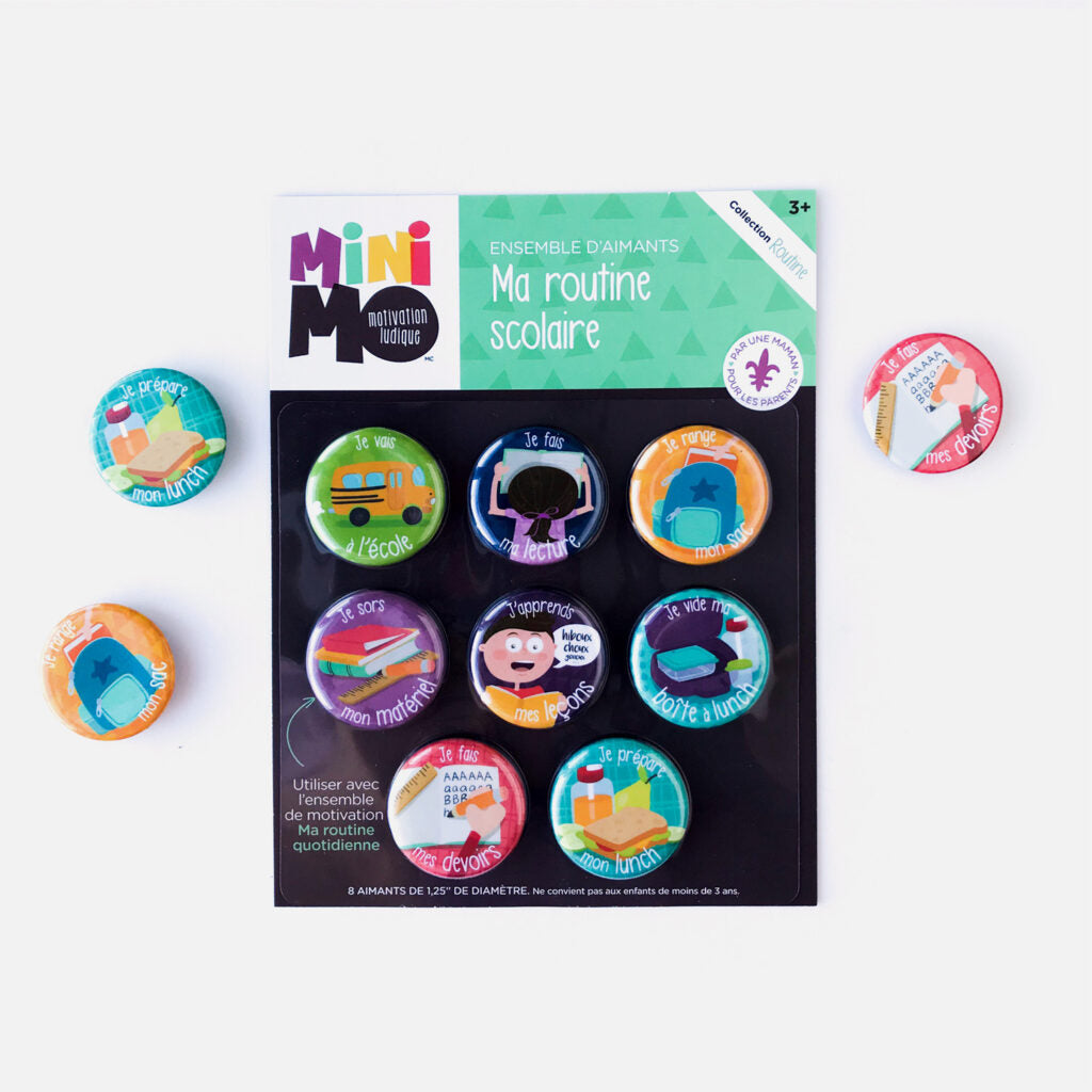 MINIMO - AIMANTS MA ROUTINE SCOLAIRE